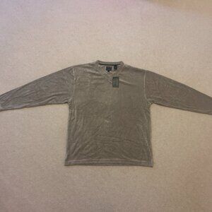 NWT VTG Velour Sweater Men’s XL V-Neck Alexander Julian Colours Fawn